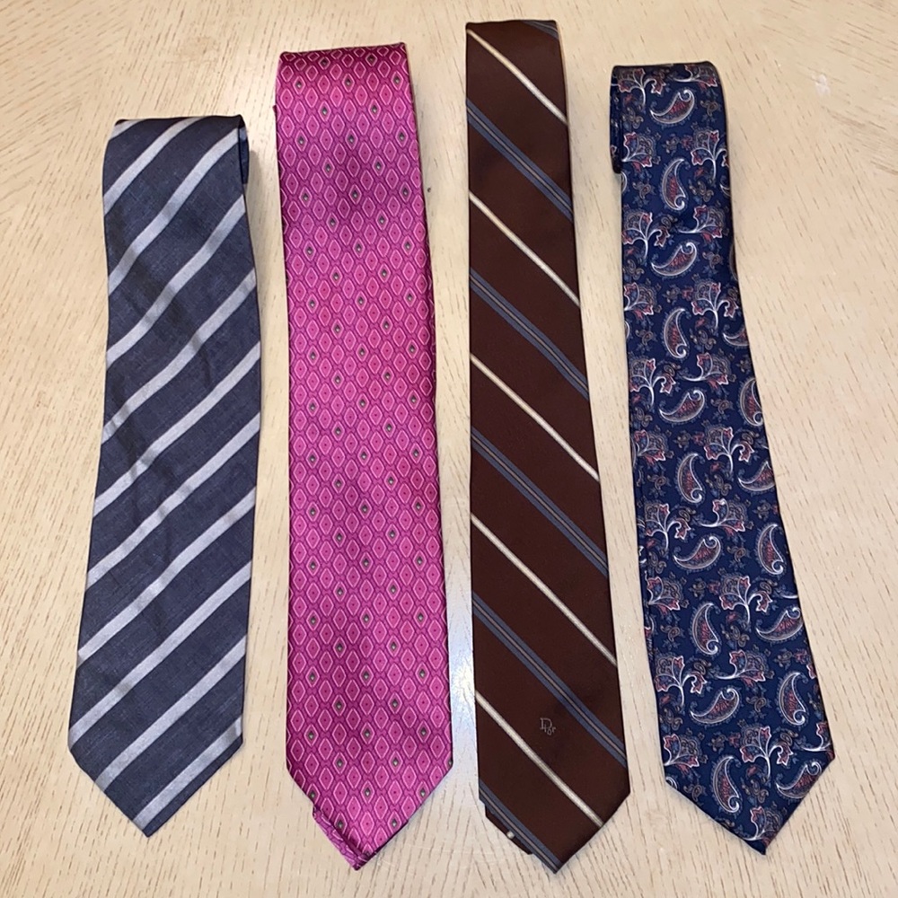 Dior, Armani, Briony ties